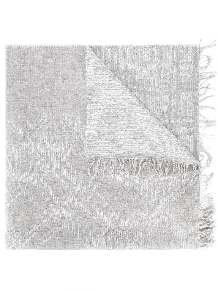 Fabiana Filippi Fringed Scarf, Women's, Nude/neutrals, Modal/merino/polyester/mohair