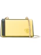 Emilio Pucci - Panel Chain Strap Bag - Women - Calf Leather - One Size, Yellow/orange, Calf Leather