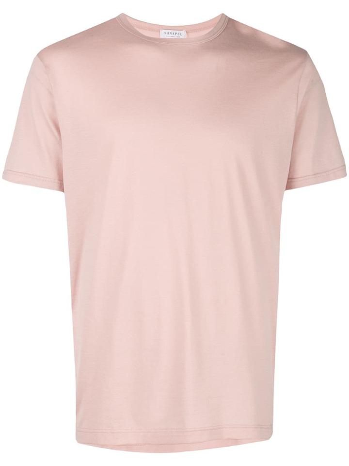Sunspel Plain T-shirt - Pink