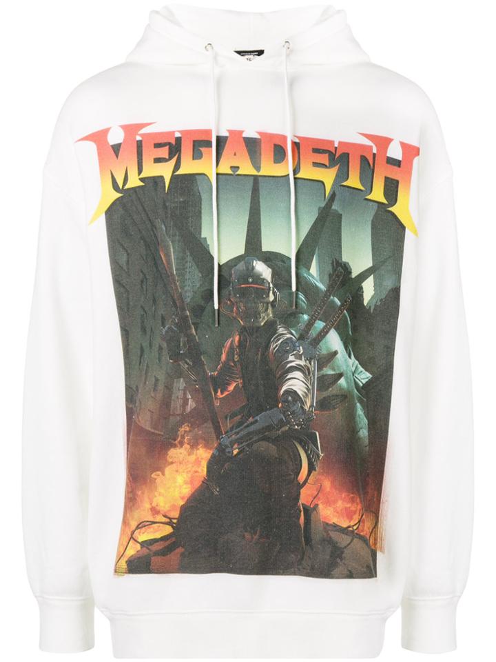 R13 Megadeth Fatalbot Hoodie - White