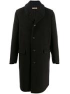 Massimo Alba Knit Collar Coat - Brown