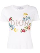 Christian Dior Pre-owned Embroidered Logo T-shirt - White