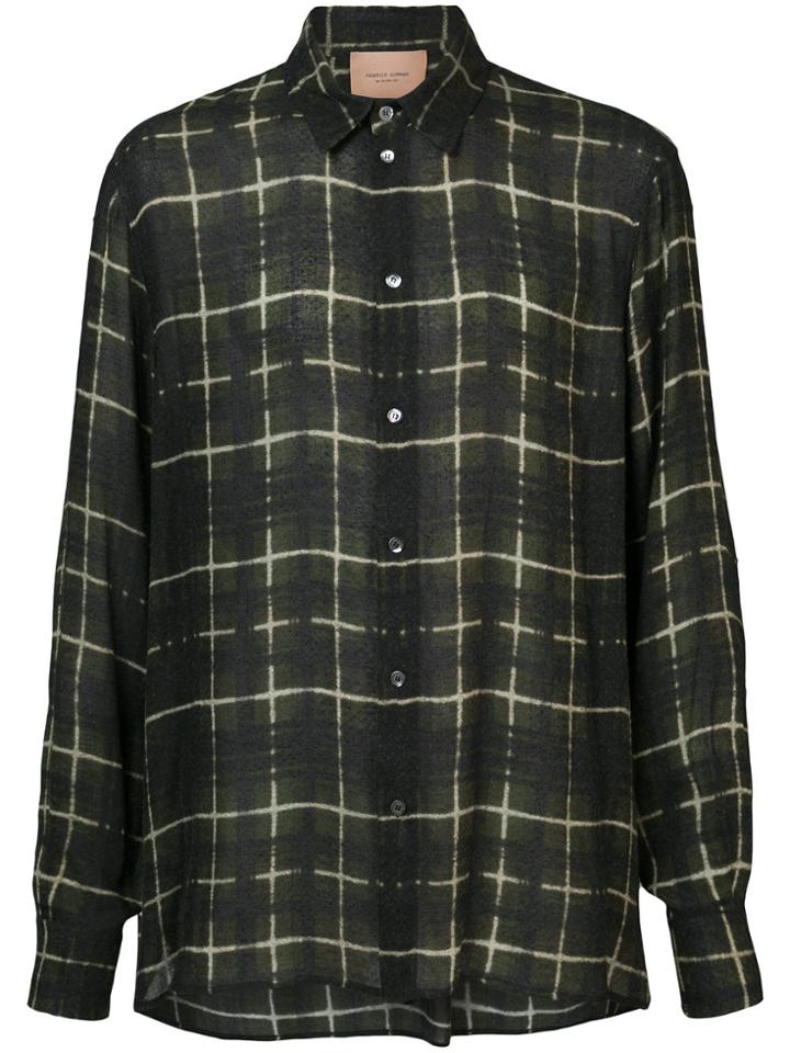 Federico Curradi Check Shirt - Green