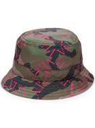 Valentino Camouflage Logo Bucket Hat - Green