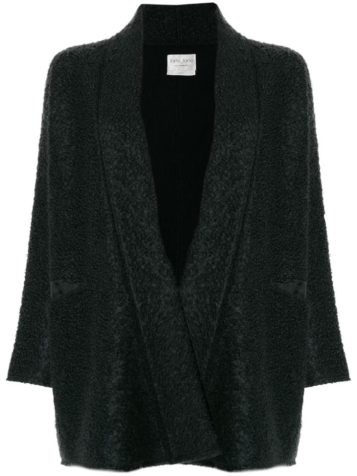 Forte Forte V-neck Cardi-coat - Grey