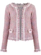 Knit Cardigan - Women - Acrylic/lurex/polyamide - P, Purple, Acrylic/lurex/polyamide, Cecilia Prado