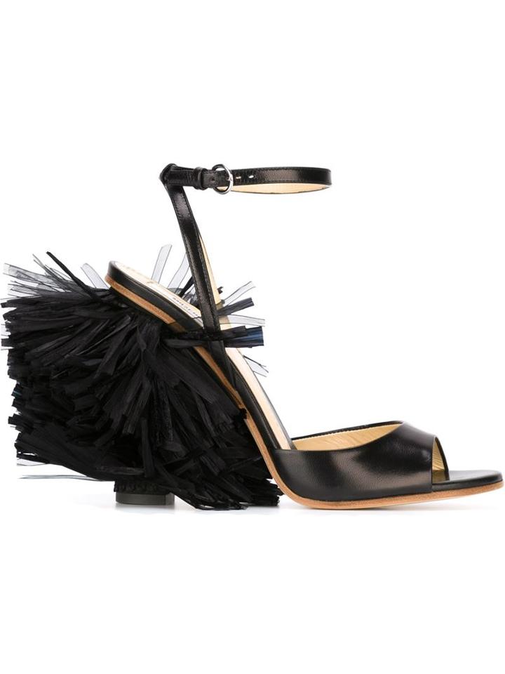 Moschino Fringed Sandals
