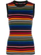 Dolce & Gabbana Rainbow Stripe Top - Multicolour
