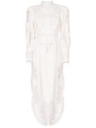 Zimmermann Ninety-six Silk And Linen Blend Maxi Dress - White