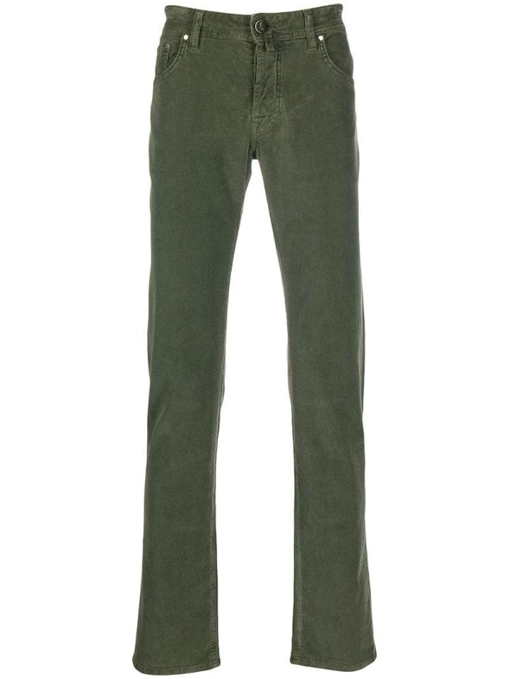 Jacob Cohen Five Pocket Design Regular Trousers - Green