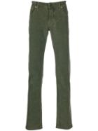 Jacob Cohen Five Pocket Design Regular Trousers - Green