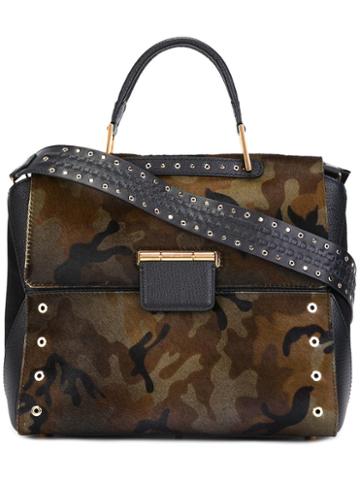 Furla 'artesia' Shoulder Bag, Men's, Black, Calf Leather/calf Hair