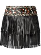 Valentino Fringed Mini Skirt