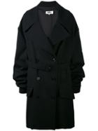Oversized Coat - Women - Polyester/spandex/elastane/viscose/virgin Wool - 42, Black, Polyester/spandex/elastane/viscose/virgin Wool, Mm6 Maison Margiela