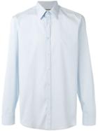 Gucci Pointed Collar Shirt, Men's, Size: 15 1/2, Blue, Cotton/polyamide/spandex/elastane