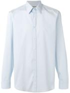 Gucci Pointed Collar Shirt, Men's, Size: 15 1/2, Blue, Cotton/polyamide/spandex/elastane