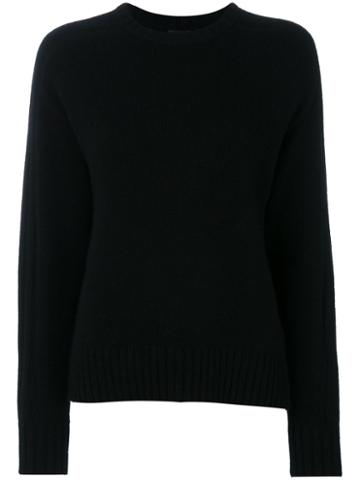 Joseph - Ribbed Sleeve Jumper - Women - Cashmere - L, Black, Cashmere
