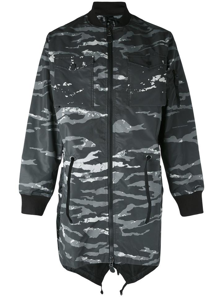 Maharishi - Camouflage Fishtail Parka - Men - Nylon/polyamide - Xl, Black, Nylon/polyamide