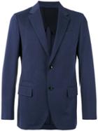 Ermenegildo Zegna Two-button Jacket, Men's, Size: 48, Blue, Cotton/cupro
