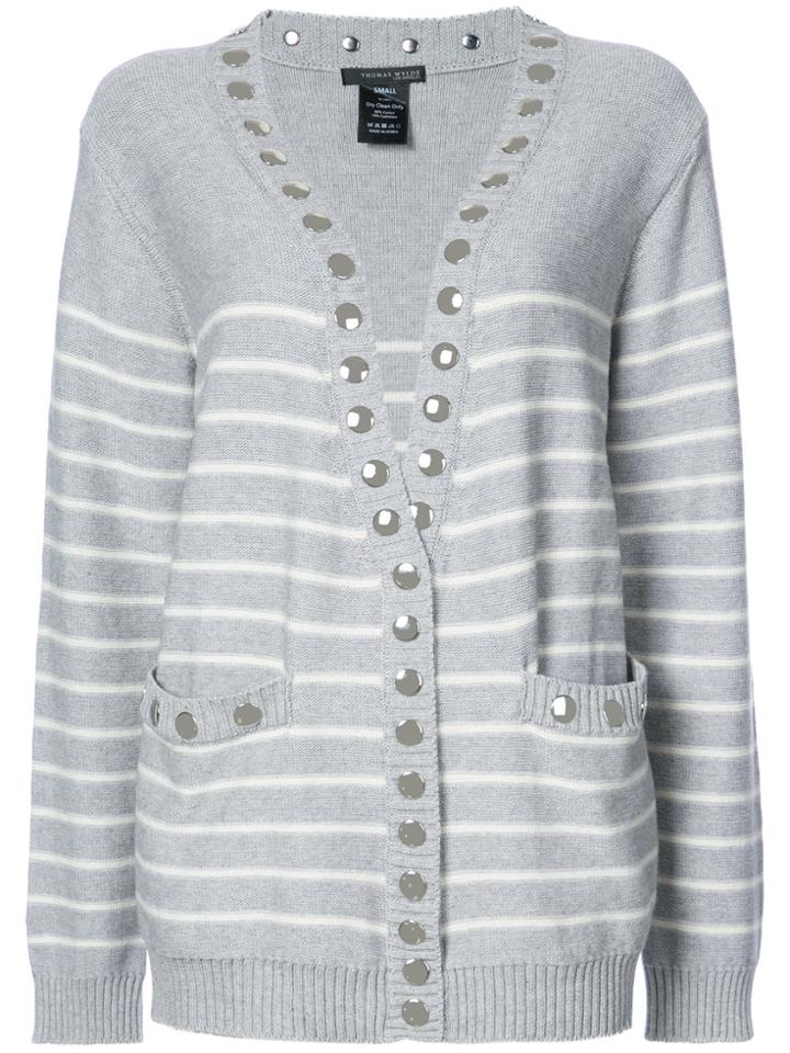 Thomas Wylde Underground Layered Cardigan - Grey