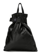 Mara Mac Leather Backpack - Black