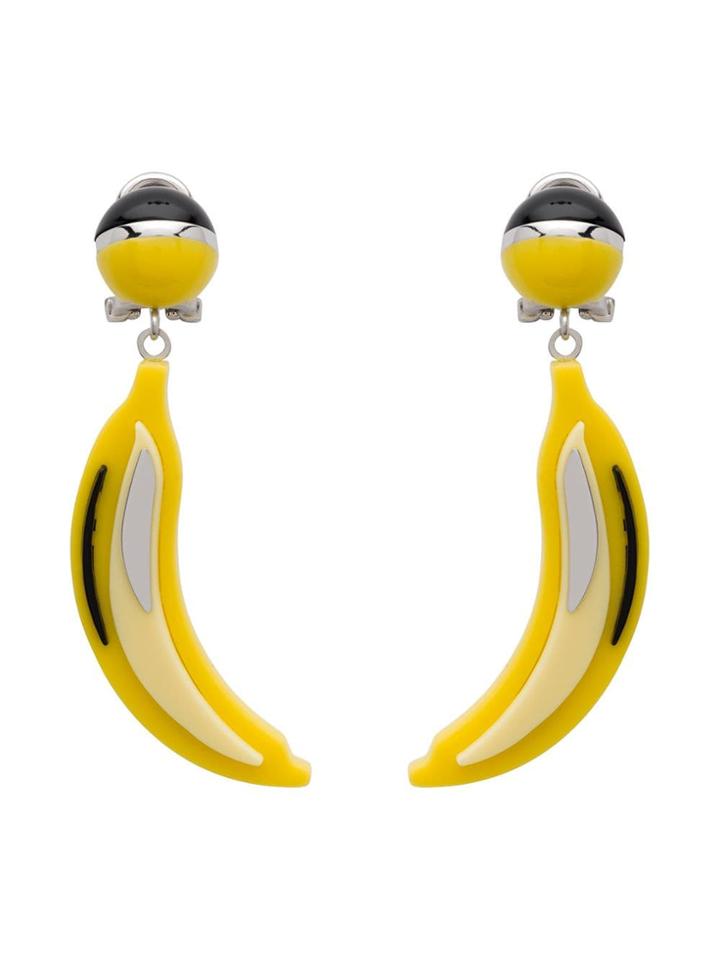 Prada Pop Banana Earrings - Yellow