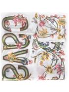 Roberto Cavalli - Floral Print Scarf - Women - Silk - One Size, White, Silk