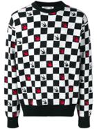 Mcq Alexander Mcqueen Checkerboard Jumper - Black
