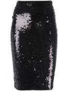Mes Demoiselles Sequined Skirt, Women's, Size: 40, Black, Polyester/spandex/elastane