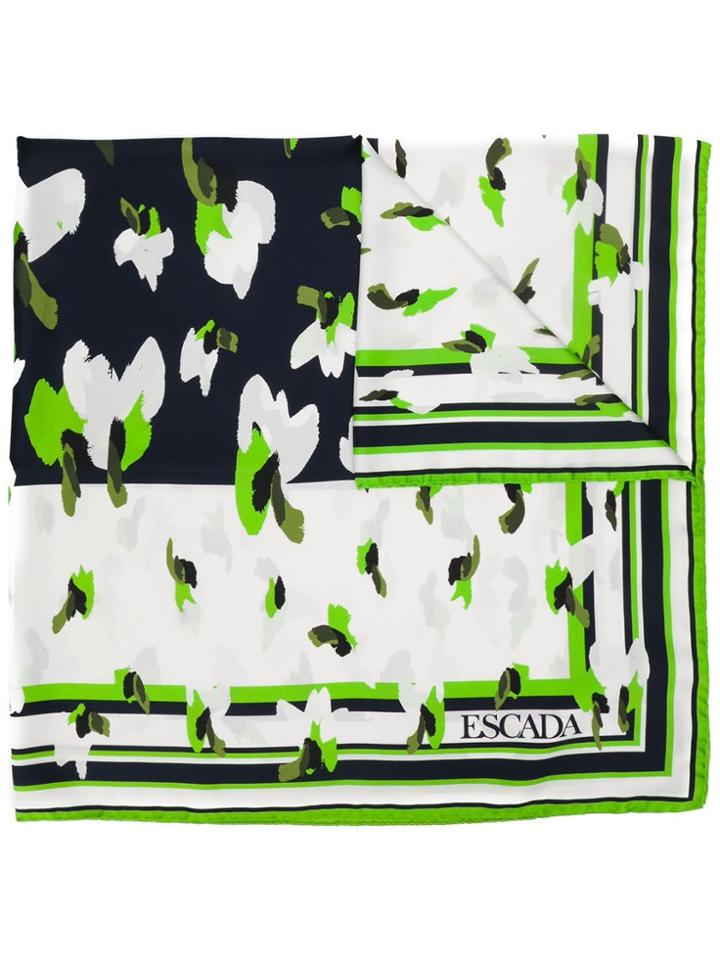 Escada Printed Scarf - Blue