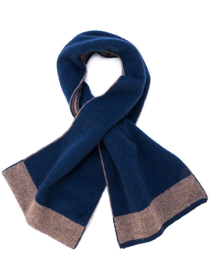 Dell'oglio Cashmere Loop-hole Scarf - Blue