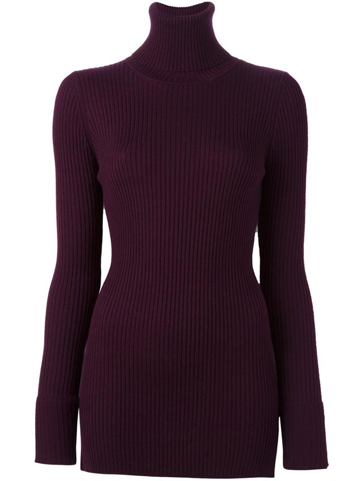 Forte Forte Turtleneck Slim-fit Pullover, Women's, Size: 1, Red, Wool