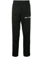 Palm Angels High Waisted Track Trousers - Black
