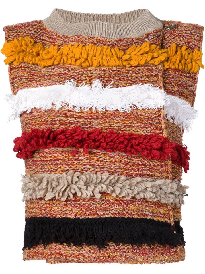 Vivienne Westwood Red Label Knit Striped Top, Women's, Size: Medium, Cotton/wool
