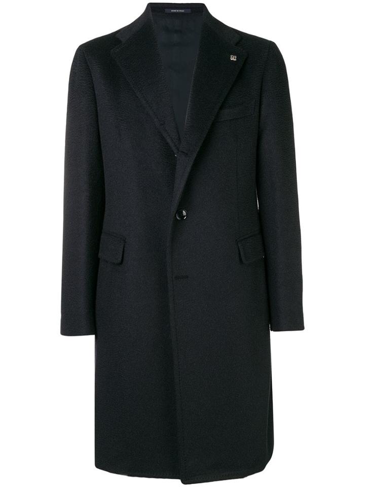 Tagliatore Single-breasted Fitted Coat - Blue