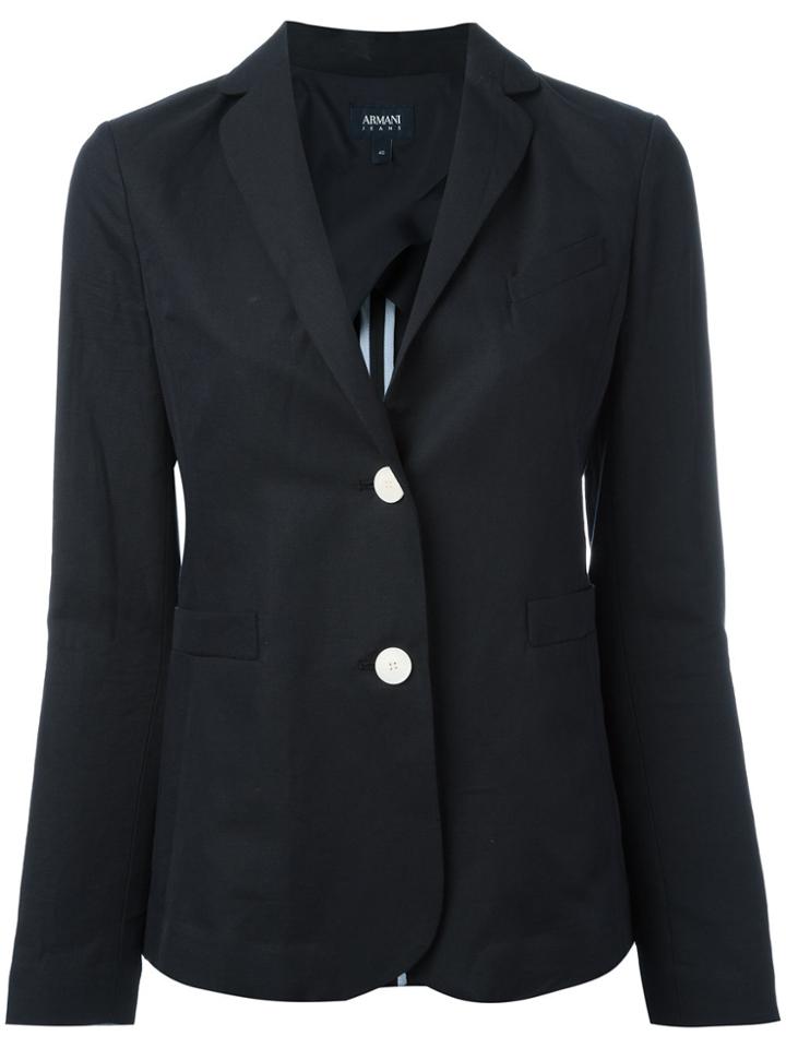 Armani Jeans Two-button Blazer - Blue