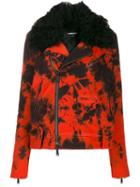 Dsquared2 Tie-dye Denim Biker Jacket - Orange