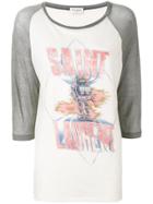 Saint Laurent Robot Baseball T-shirt - Neutrals