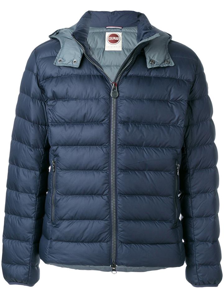 Colmar Padded Logo Plaque Jacket - Blue