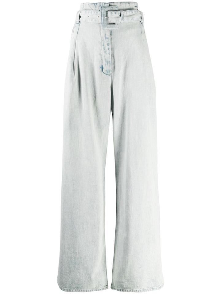 Proenza Schouler Denim Belted Trousers - Blue
