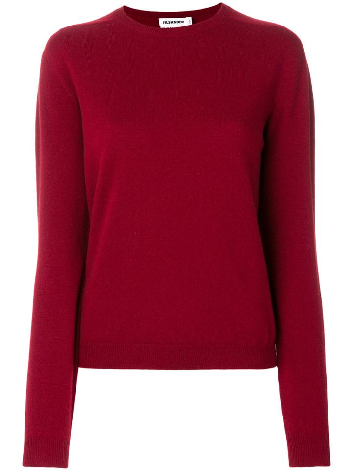 Jil Sander Cashmere Crew-neck Jumper - Red