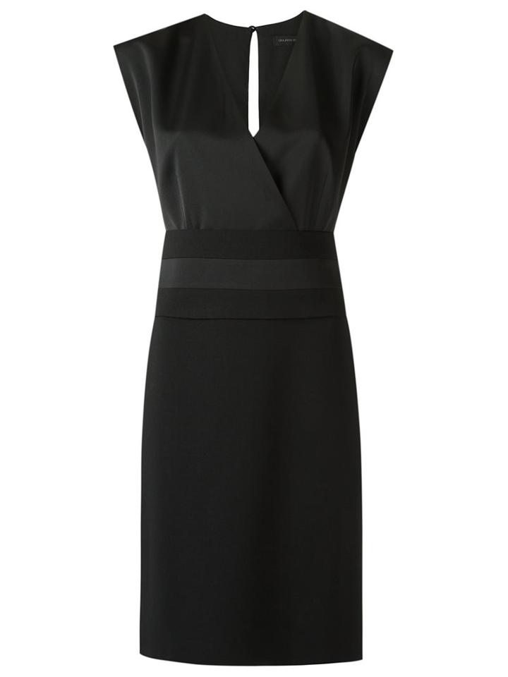 Giuliana Romanno Shift Dress, Women's, Size: 40, Black, Polyester