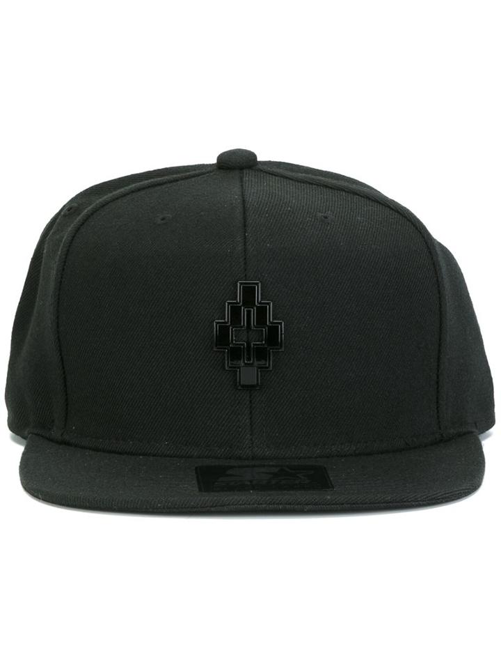 Marcelo Burlon County Of Milan 'starter Cruz' Cap, Women's, Black, Polyester/polyethylene/zinc