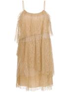 Nk Lace Straight-fit Dress - Nude & Neutrals