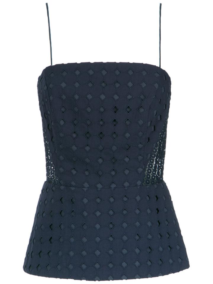 Giuliana Romanno Lace Top - Blue