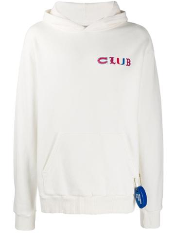 Pasadena Leisure Club Oversized Logo Print Hoodie - White