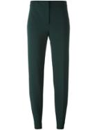 Versace Slim Fit Trousers, Women's, Size: 42, Green, Rayon/spandex/elastane/viscose/spandex/elastane