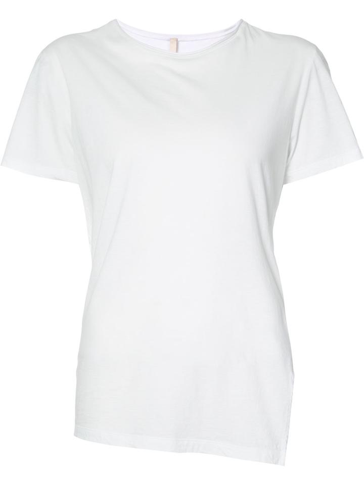 Forme D'expression - Asymmetric T-shirt - Women - Cotton - S, Women's, White, Cotton