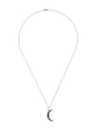 Andrea Fohrman Luna Black Diamond Rose Gold Necklace