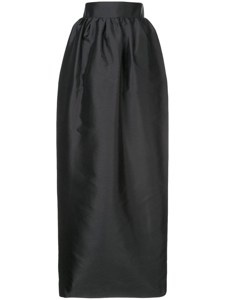 The Row High-waist Gathered Skirt - Black